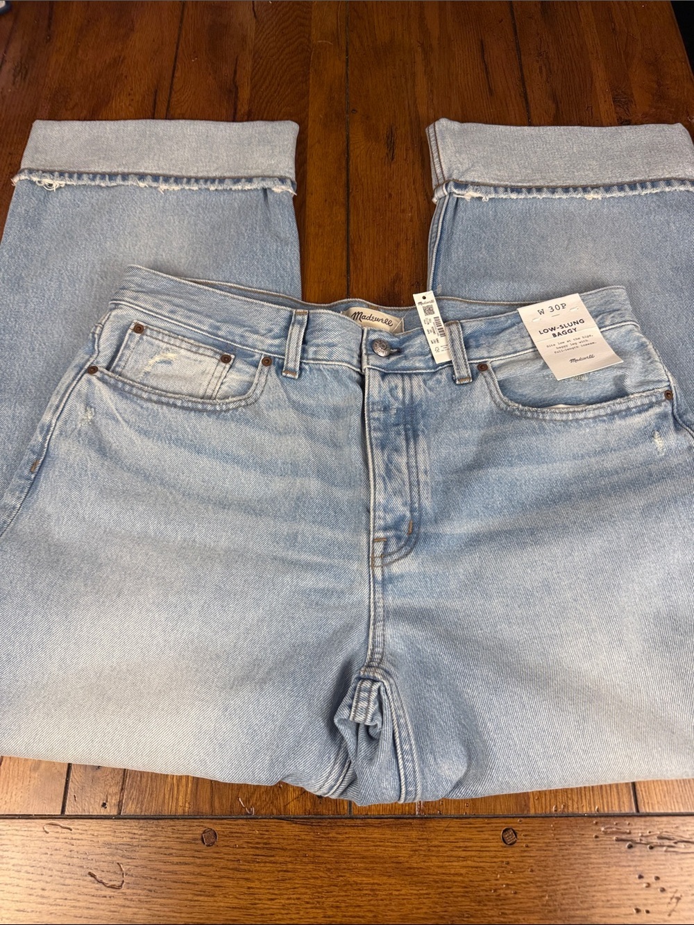 🔥🔥Madewell Jeans Low-Slung Baggy Size 30P NWT - Picture 3 of 14